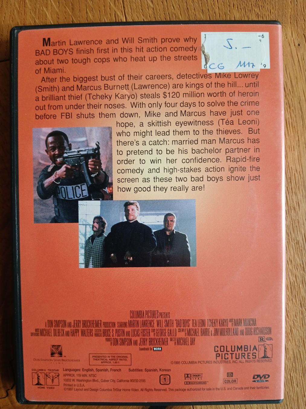 Alle DVDs: DVD Bad Boys, Action Film mit Will Smith – Gebraucht aus Langendorf von bine9 1