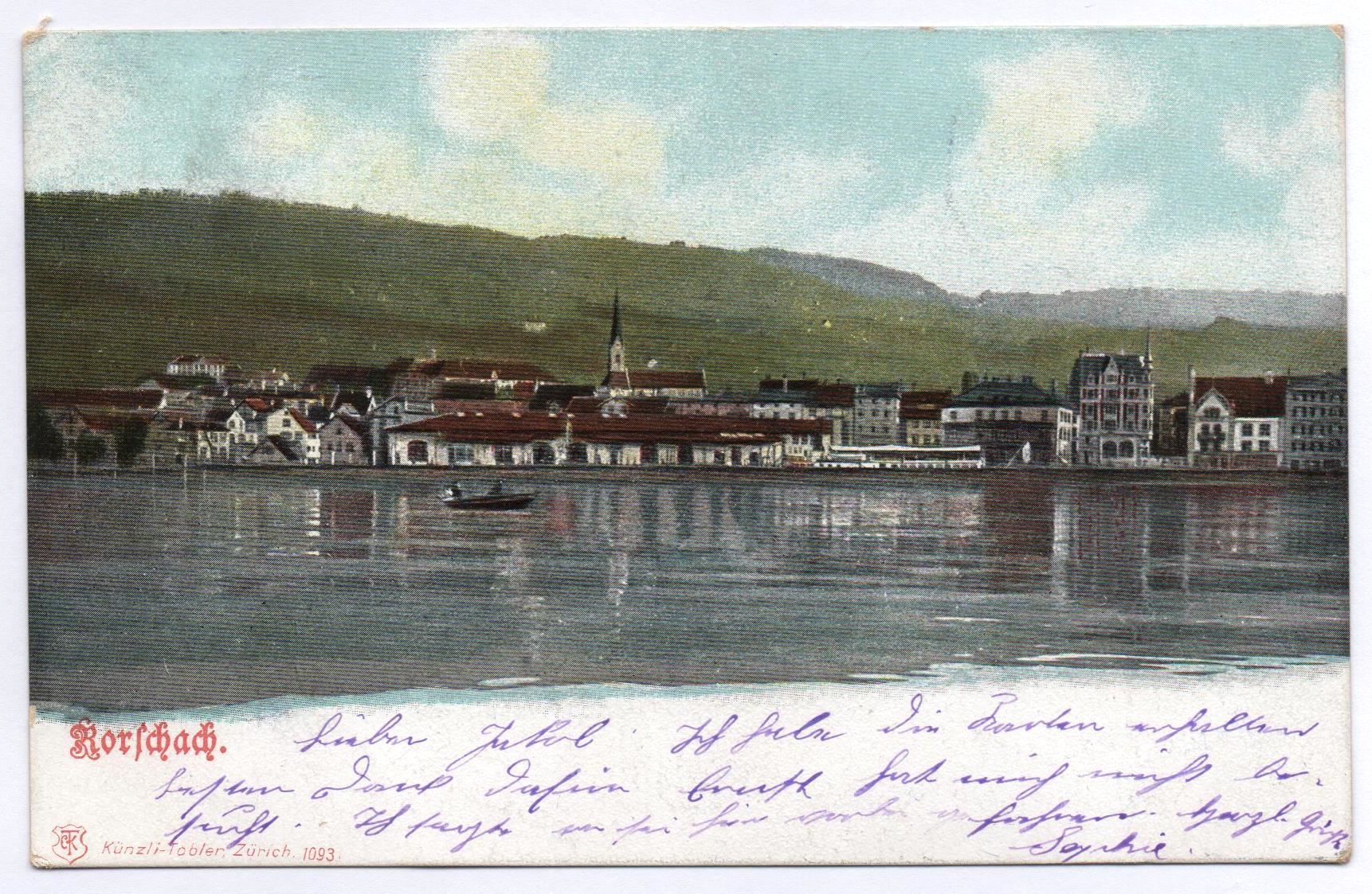 Cartes postales: RORSCHACH vom See aus gesehen - Schiff – D'occasion à Jona par philajona
