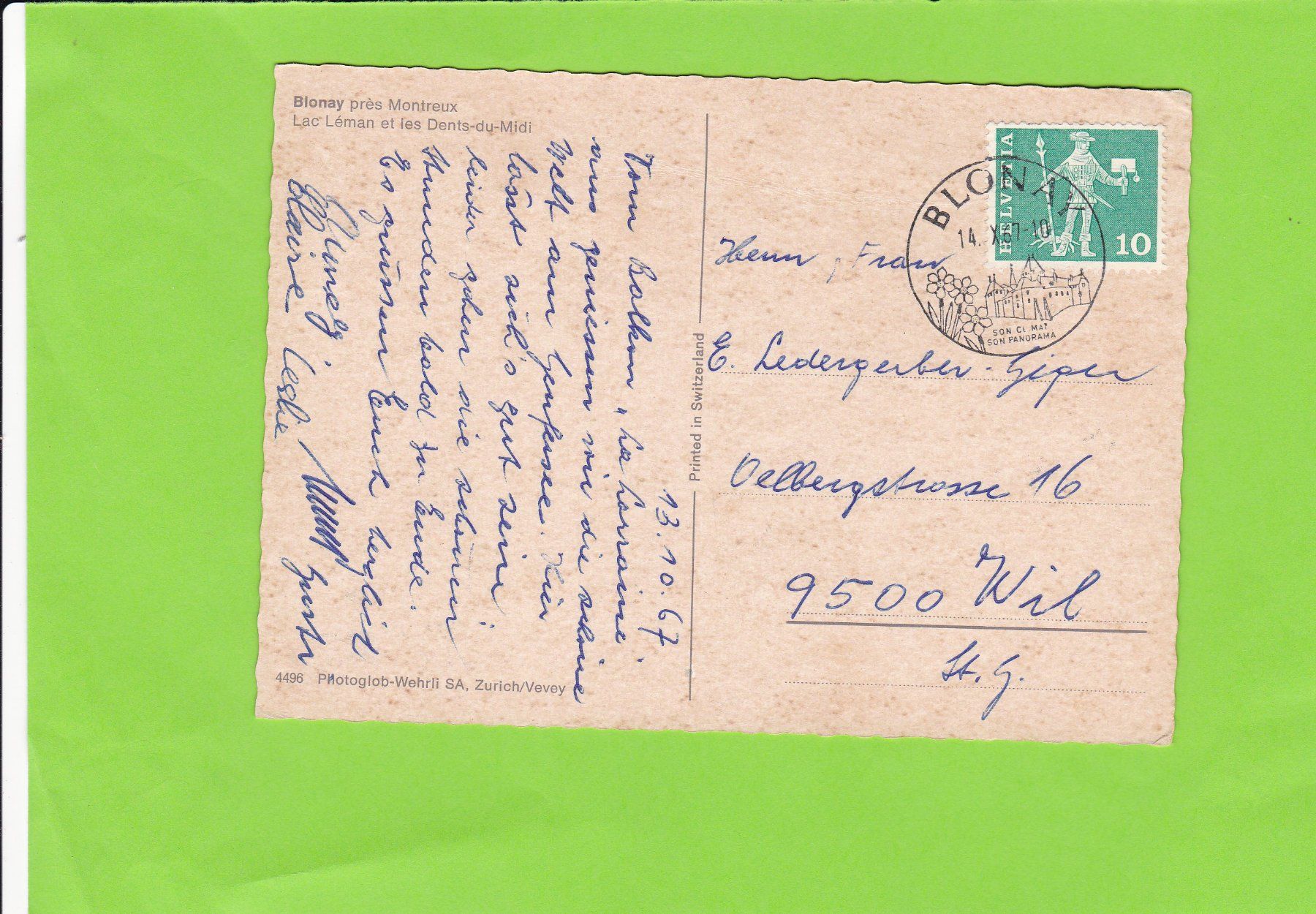 Cartes postales: Blonay près Montreux – D'occasion à St. Peterzell par neckertal 1
