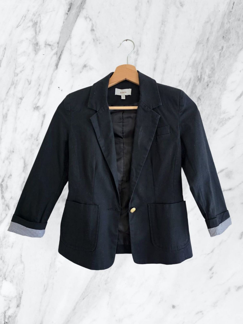 Zebra Giacche: Zebra Black Blazer – Usato da Einsiedeln venduto da Lirpae