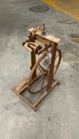 Antike Spinnrad Holz restaurationsbedürftig