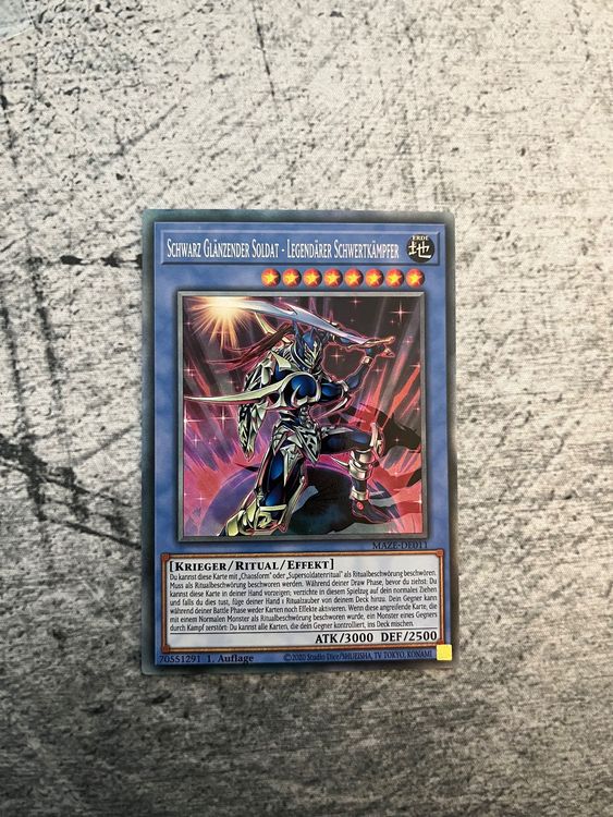 Schwarz Glänzender Soldat (MAZE-DE011), Collectors-Rare 1
