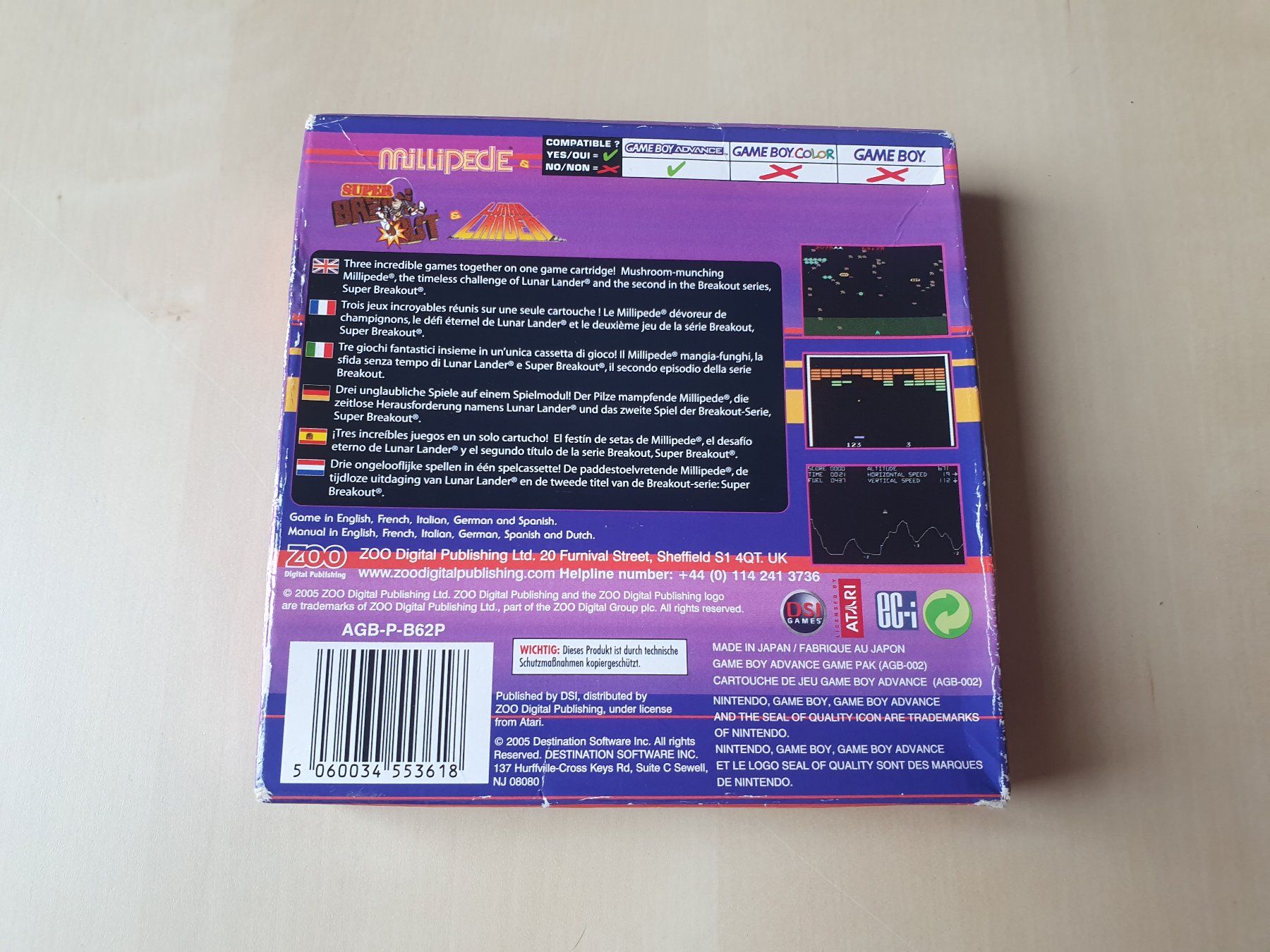 Nintendo Giochi: Millipede & Super Break out & Lunar Lander – Usato da Stansstad venduto da collectorsshop 1