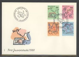1988, FDC, Pro Juventute