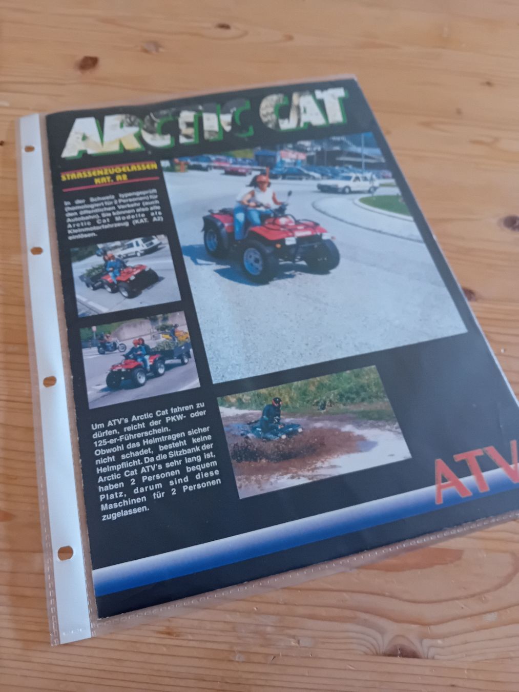 Documenti: Arctic Cat ATV Quad Prospekt CH Version – Usato da St. Urban venduto da volvodreamer