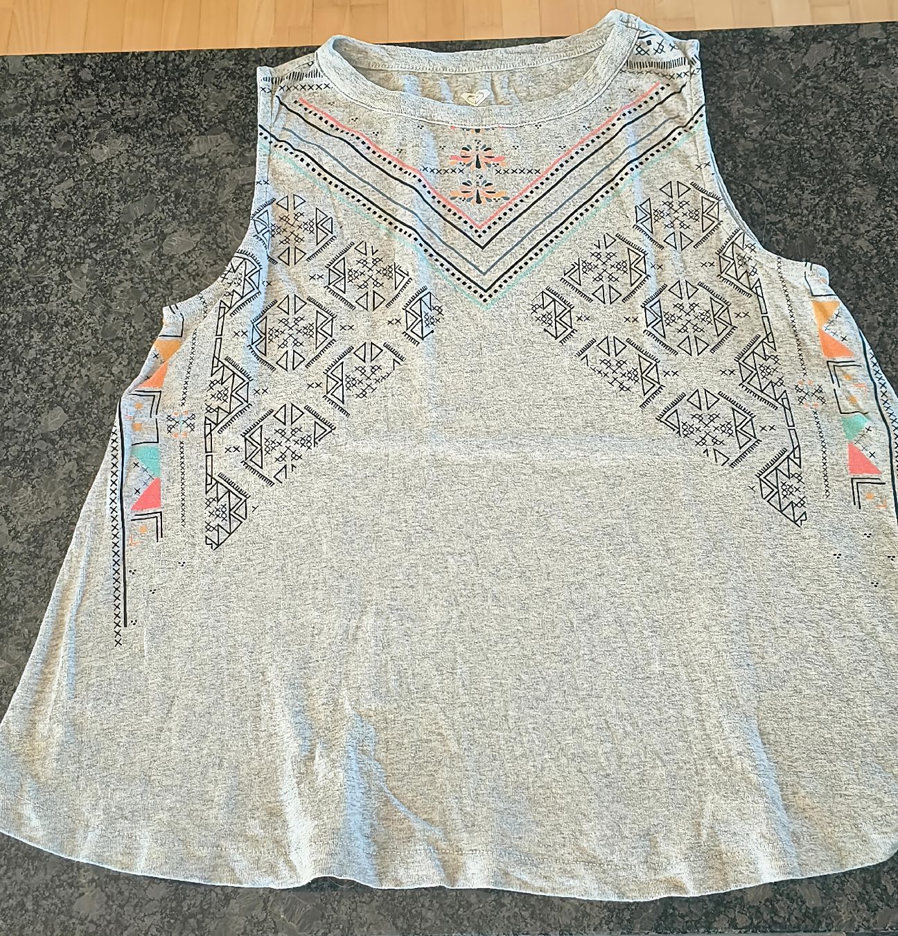 Roxy Top: Sommertop von Roxy, Grau mit Muster, Grösse XS – Usato da Andelfingen venduto da nicoletta11
