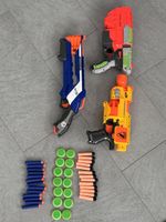 3 Nerf Guns mit Munition für Gross und Klein