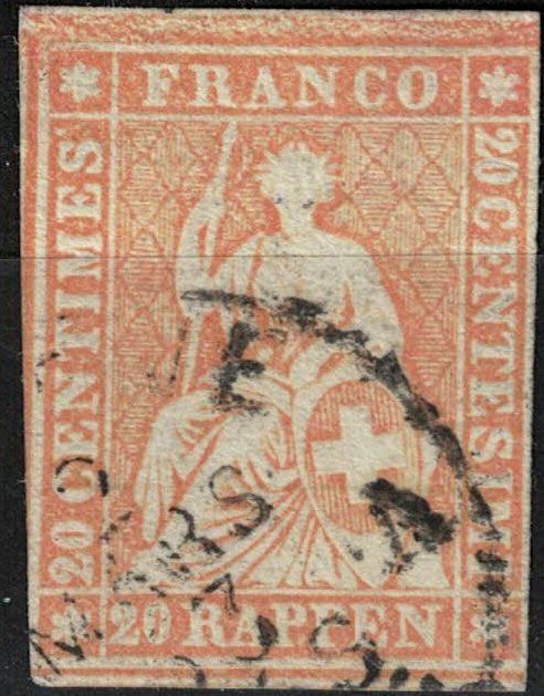 Alle Briefmarken: Strubel 25 gestempelt – Gebraucht aus Bern von bae_958f