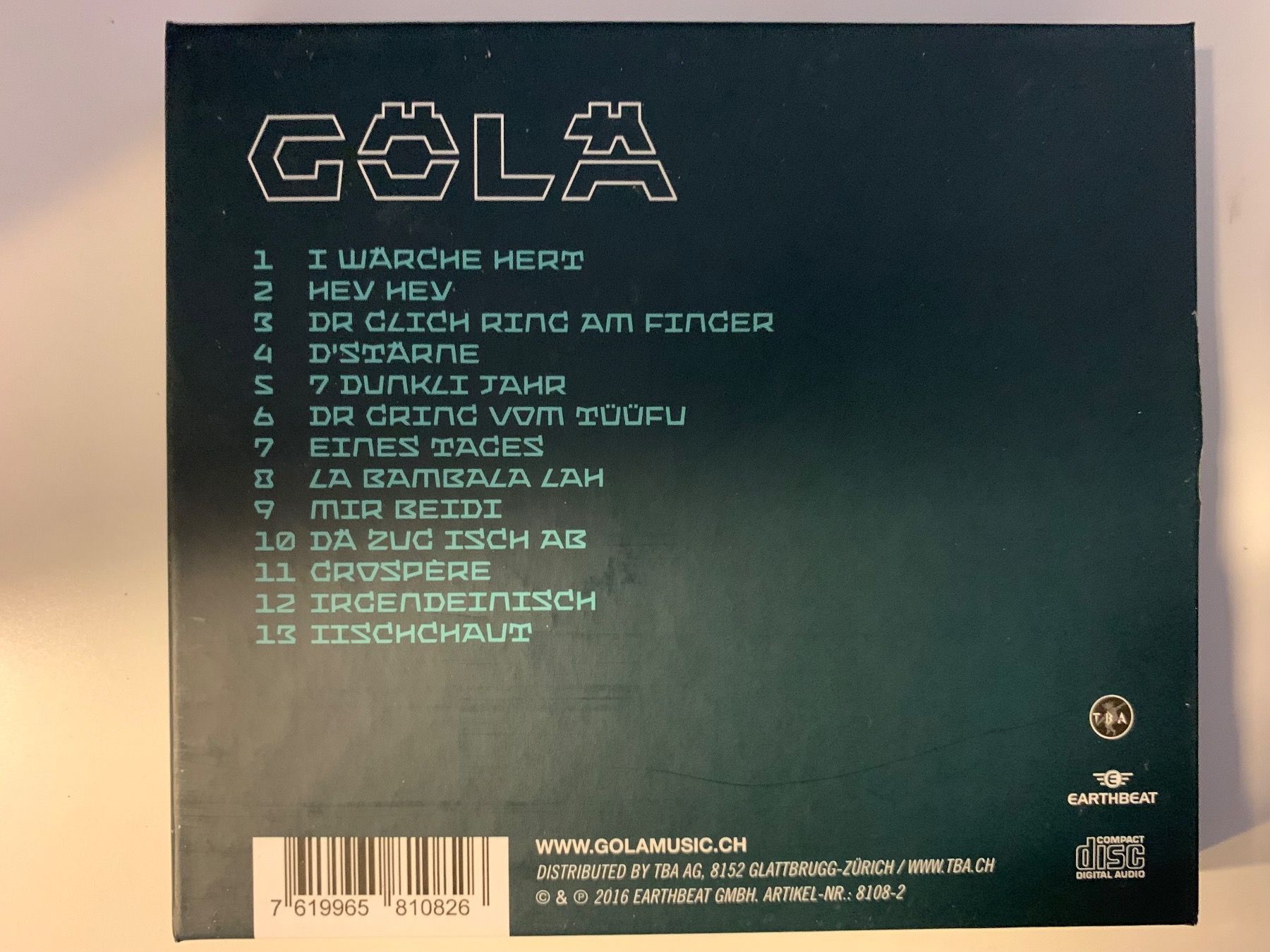 CDs: Gola - Stärne – Gebraucht aus Aesch BL von BernisFlomi 6