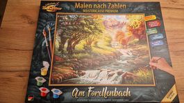 Malen nach Zahlen Forellenbach 40x50cm