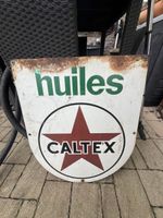 Originale Caltex Huiles Werbeschild Rarität für Sammler!