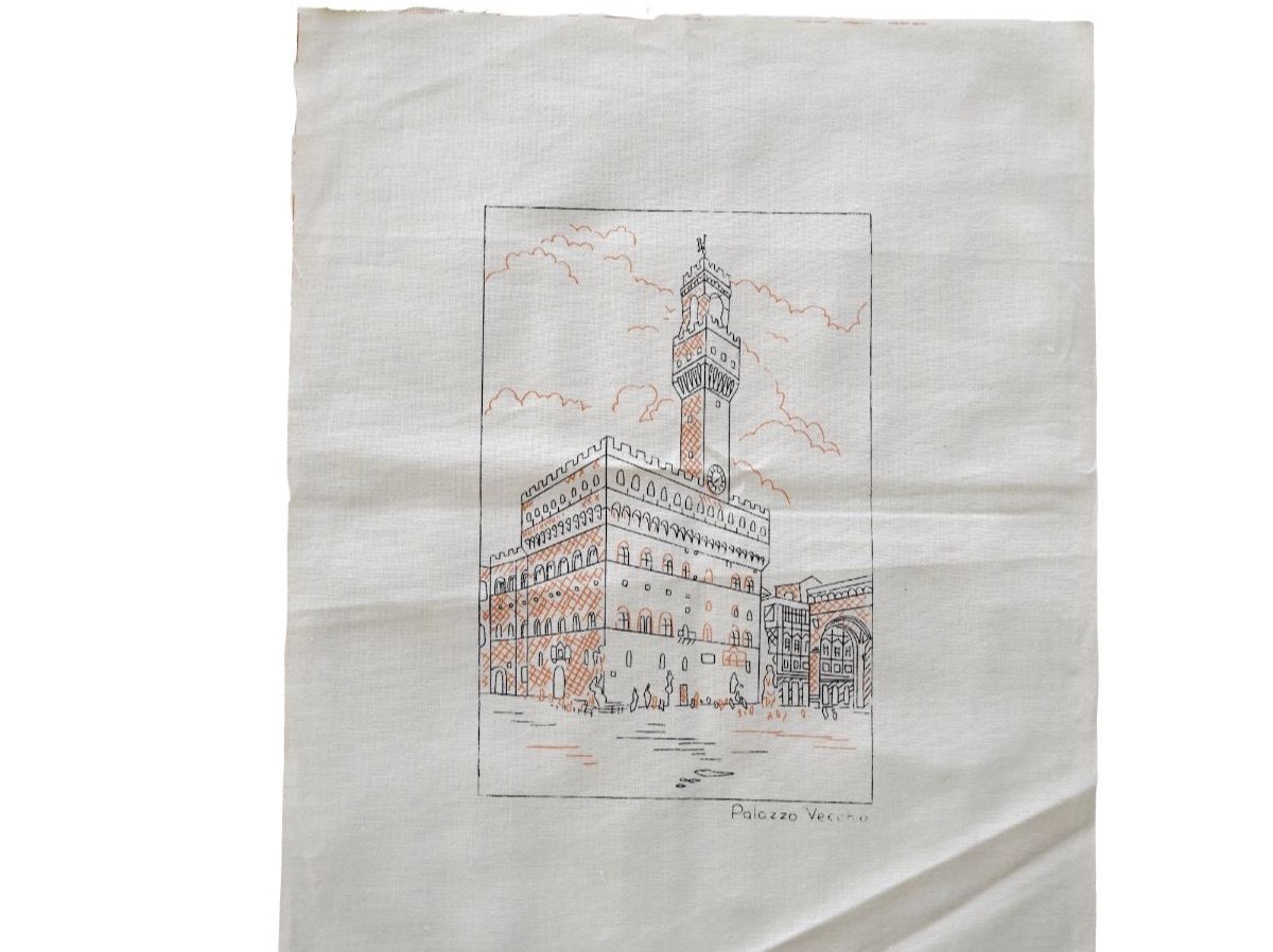 Kits de loisir créatif: Palazzo Vecchio Needlepoint Canvas 30x40 Vintage – Neuf (Voir description) à Mels par DACRI 2