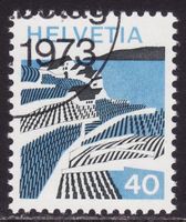 SBK-Nr. 529 (Landschaftsbilder: Waadt 1973) ET-Stempel