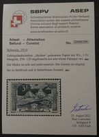 1914: Gebirgslandschaft 3 Fr.grün * Attest Loertscher