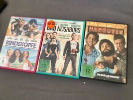 HANGOVER, KINDSKÖPFE, BAD NEIGHBORS, 3 DVD lustig