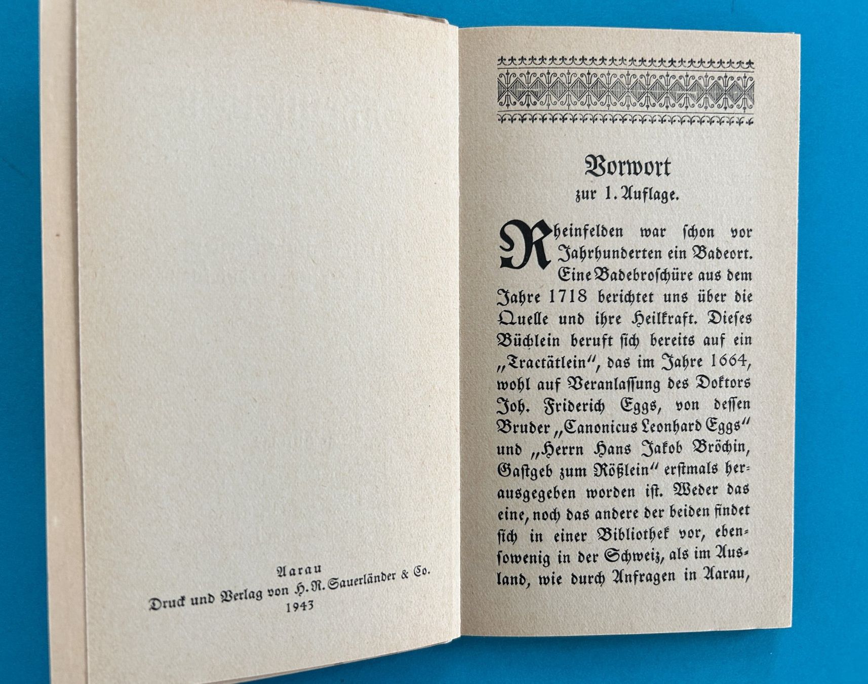 Libri: DAS BADWASSER ZU RHEINFELDEN – Usato da Zürich venduto da Domus09 3