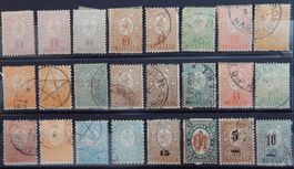 Bulgarien ex. Kat. 28-47 */gest. 1889/1901