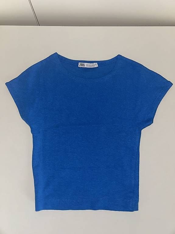 Tops: ZARA Blaues Top Eng Figurbetont Gr. S – Gebraucht aus winterthur von HappyFindsCH