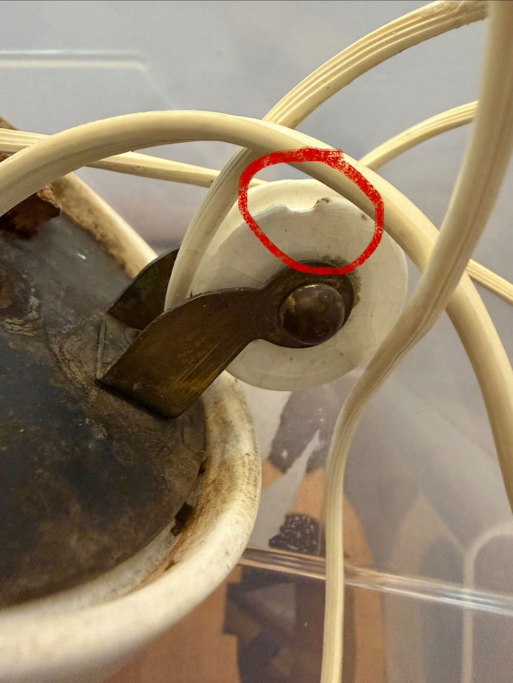 Lampade: Antike Lampe mit Gegengewicht – Usato da St.Gallen venduto da Boergie 7