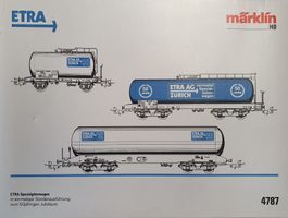MÄRKLIN: SBB KESSELWAGEN-SET 4787 OVP