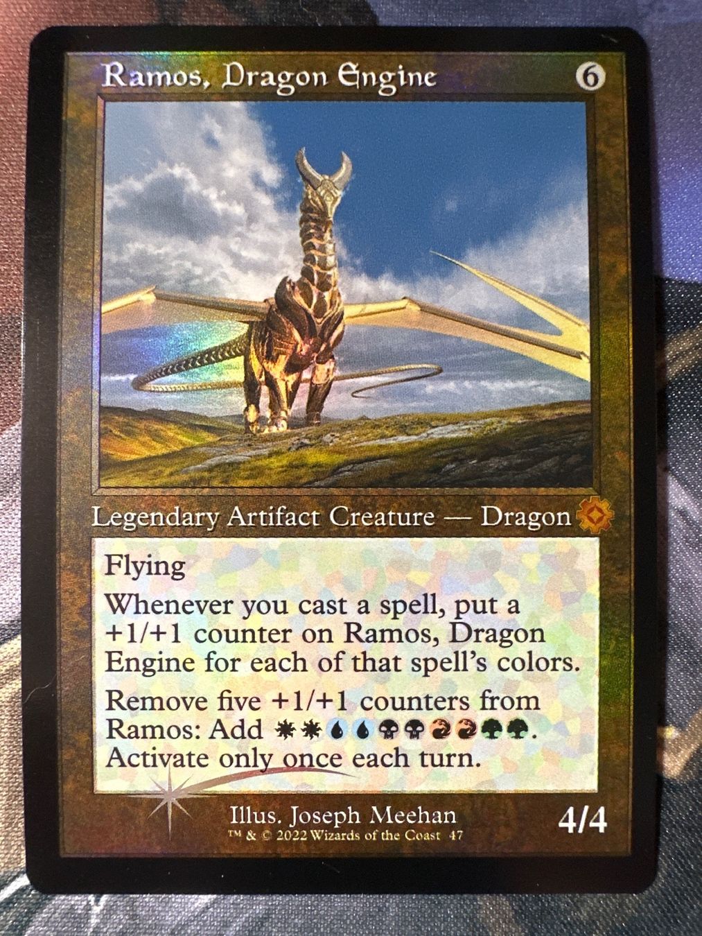 Magic The Gathering Sammelbilder & Trading cards: Ramos, Dragon Engine FOIL #47 Retro Frame Artifacts – Neu (gemäss Beschreibung) aus Windlach von