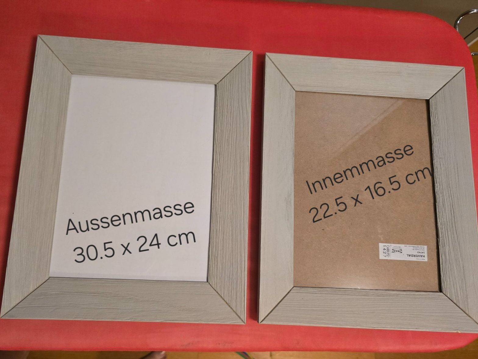 Ikea Bilderrahmen: 2er Set IKEA Bilderrahmen, hellgrau – Gebraucht aus Meggen von everydaysale