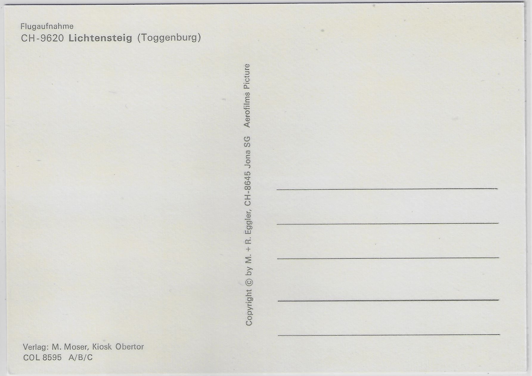 Cartoline postali: Flugaufnahme Lichtensteig SG - Multiview – Antico da Ettingen venduto da Kartenplanet 1