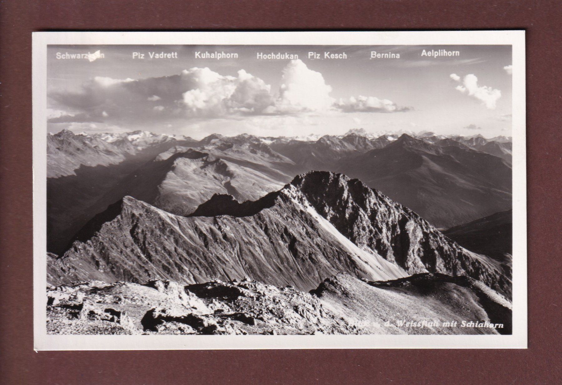 Cartoline postali: WEISSFLUH - Schiahorn – Usato da Pully venduto da nicecards