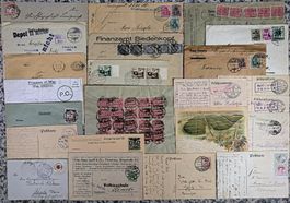 Posten ab 1857 Sitz.-/Stehende Helvetia/UPU Belege ab 1.-