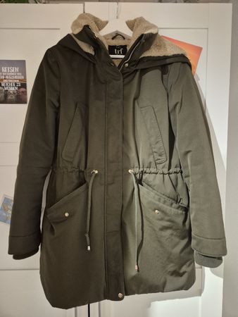 Winterjacke von Zara, Khaki, Gr. M