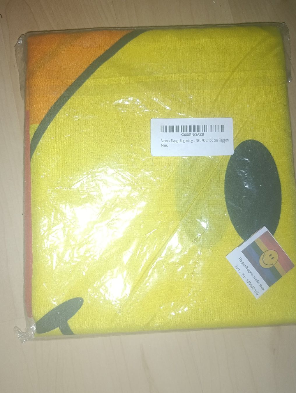 Fahnen: Fahne Regenbogen Smiley Neu – Neu und originalverpackt aus Unterrindal von 75Katrin 1