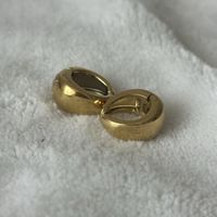 18KGP Goldene Clip Kreolen