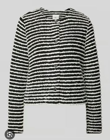 S.Oliver Strickjacke, Schwarz/Weiss, Grösse 34, Top!