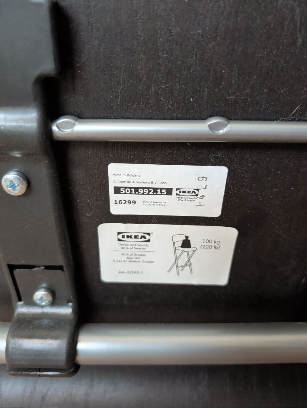 Ikea Seggioloni: 4X IKEA FRANKLIN Barhocker, Schwarzbrunn – Usato da Zürich venduto da andilien 3