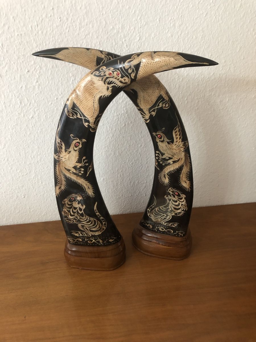 Sculture & Statue: Paire de Cornes – Usato da petit lancy venduto da FerreiraLuis 2