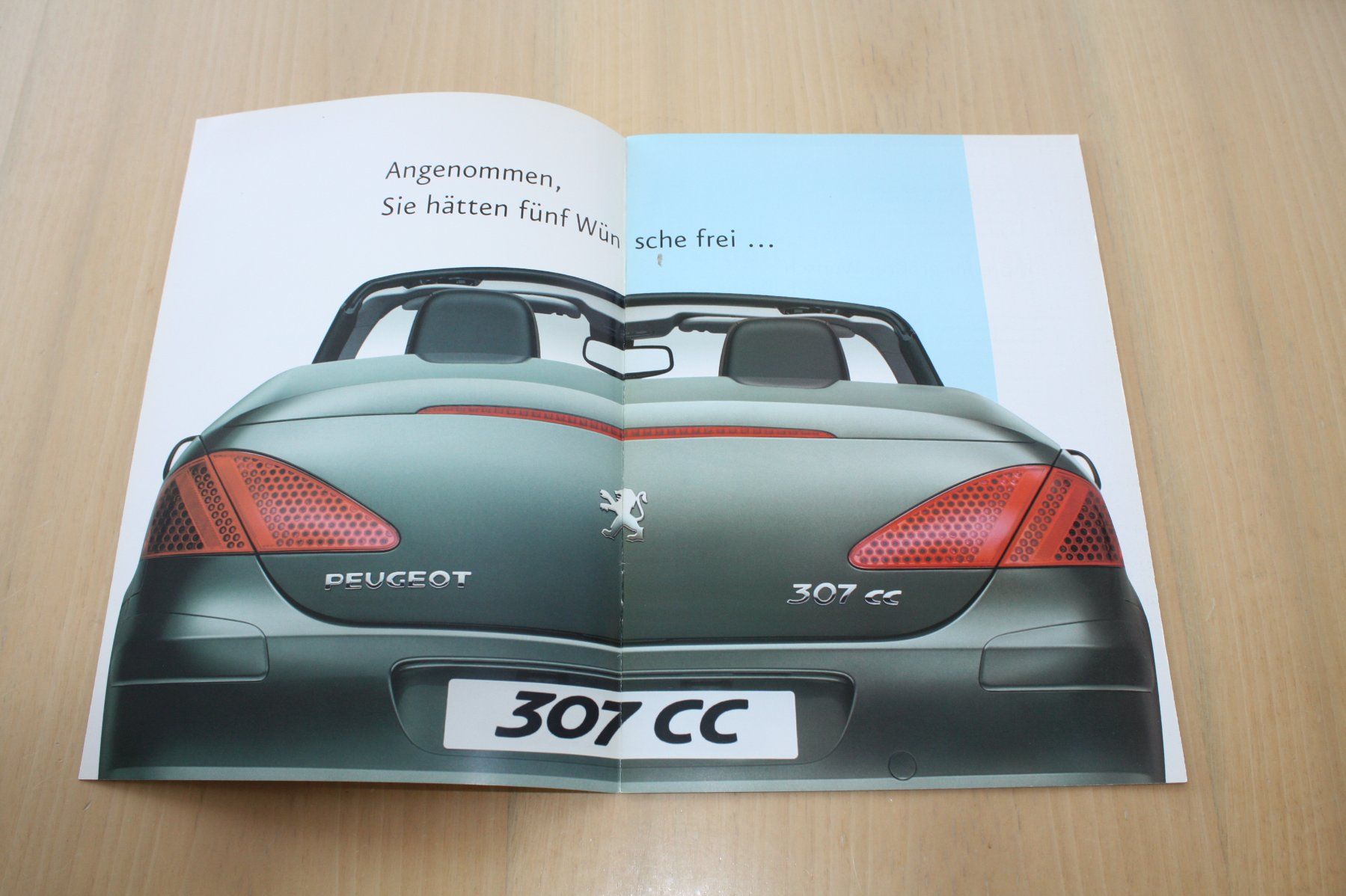 Peugeot Documenti: Peugeot 307 CC Original Prospekt 4/2003 – Usato da Wikon venduto da erwin400 1