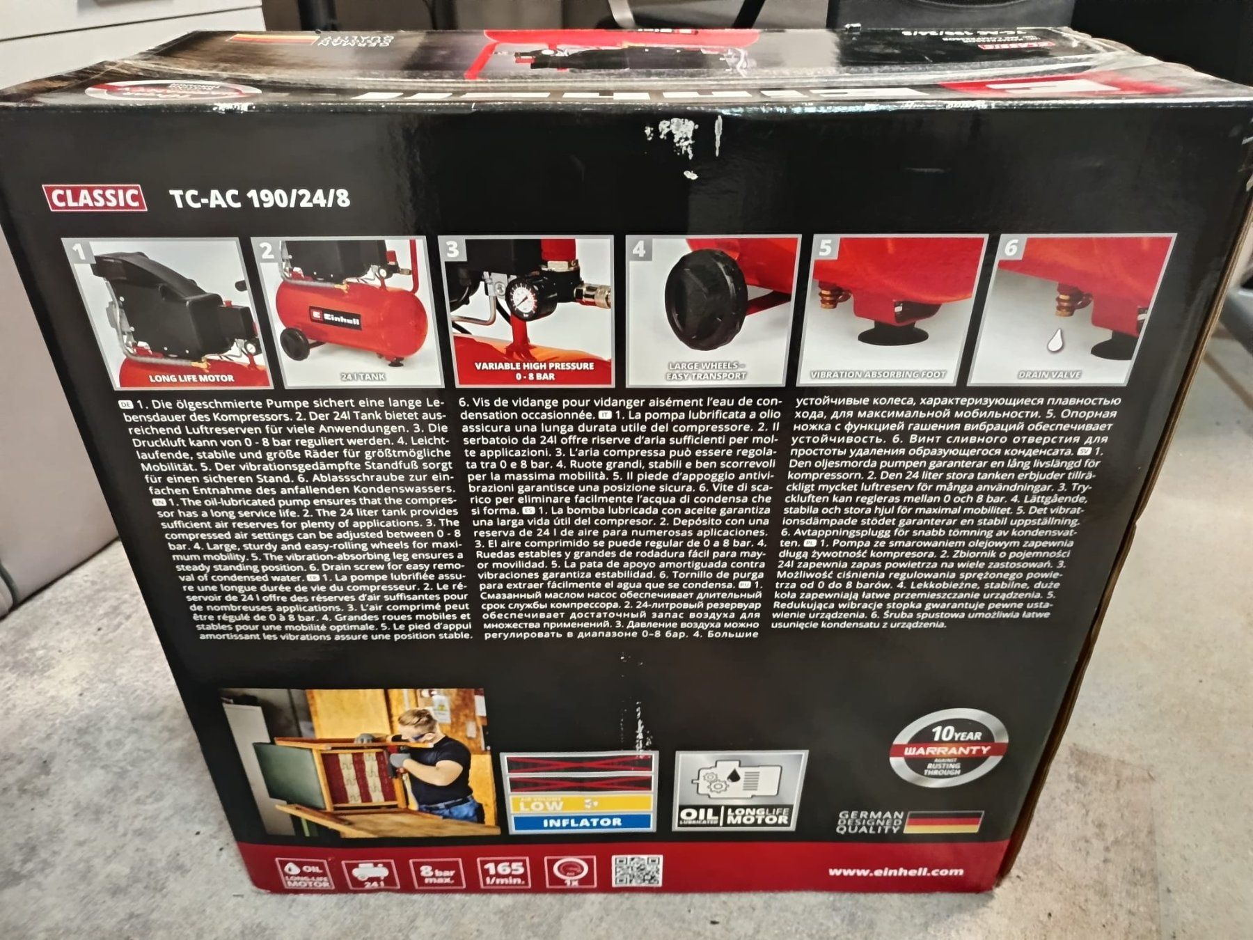 Einhell Compressori: Neuer Einhell Kompressor 24L. Noch original verpackt. – Nuovo e nell'imballaggio originale da Buchs SG venduto da sem_vd5r 1