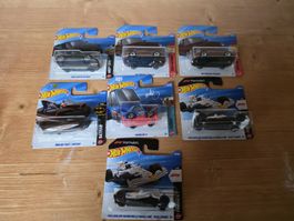 Hot Wheels: 7 Originalverpackte Autos Lot