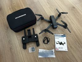 MAGINON Drohne QC-90 GPS Quadrokopter mit Zubehör komplett