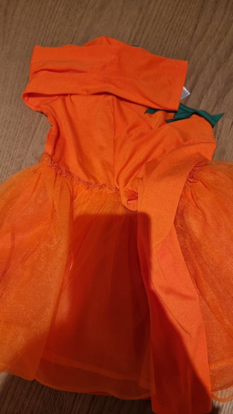 Costumi: Halloween-/Kürbiskleid, 98/104 – Usato da Buttikon SZ venduto da Limo180 2