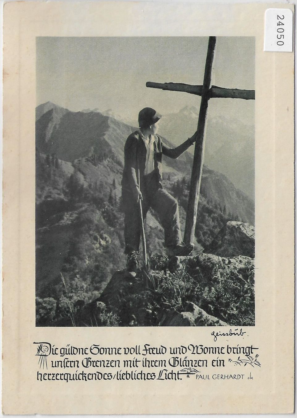 Cartoline postali: Geissbub mit Gipfelkreuz – Antico da Ettingen venduto da Kartenplanet
