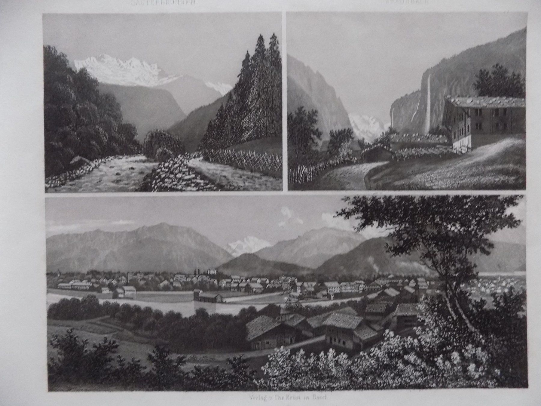 Incisioni: Interlaken und Unterseen – Usato da Risch venduto da Antikfee 2