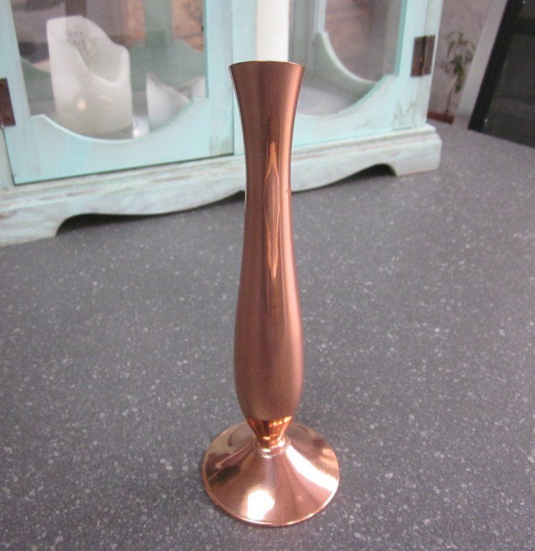 Vasen & Gefässe: Mid Century Kupfer Vase mit Messing-Henkel – Gebraucht aus Bischofszell von raika 3