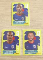 Lot de 3 cartes foot Panini Livramento Cabral Mendes