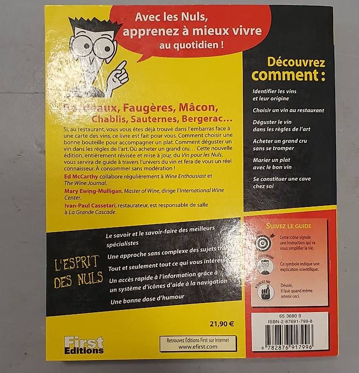 Livres: Les Vins pour les Nuls – D'occasion à Servion par meno999 2