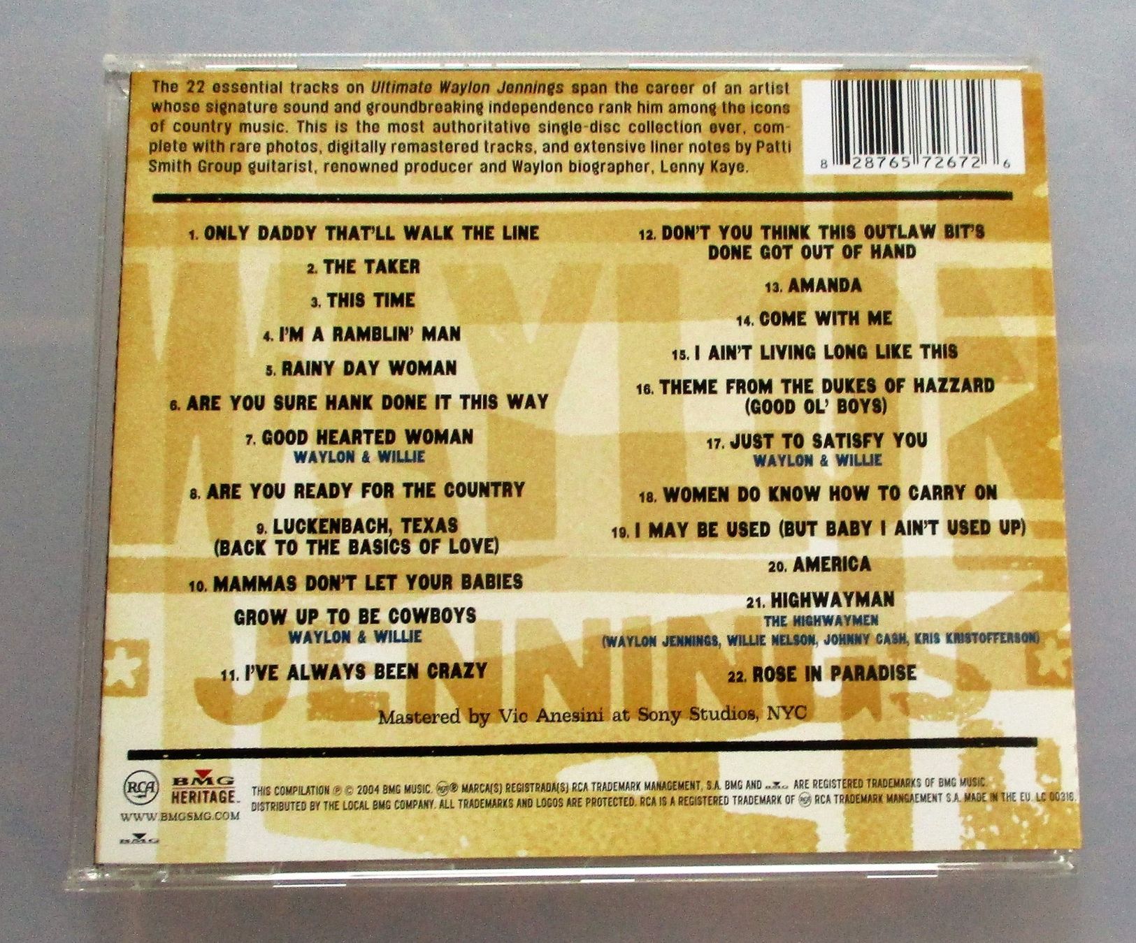 CDs: WAYLON JENNINGS - Ultimate Waylon Jennings – Gebraucht aus Wattwil von  1