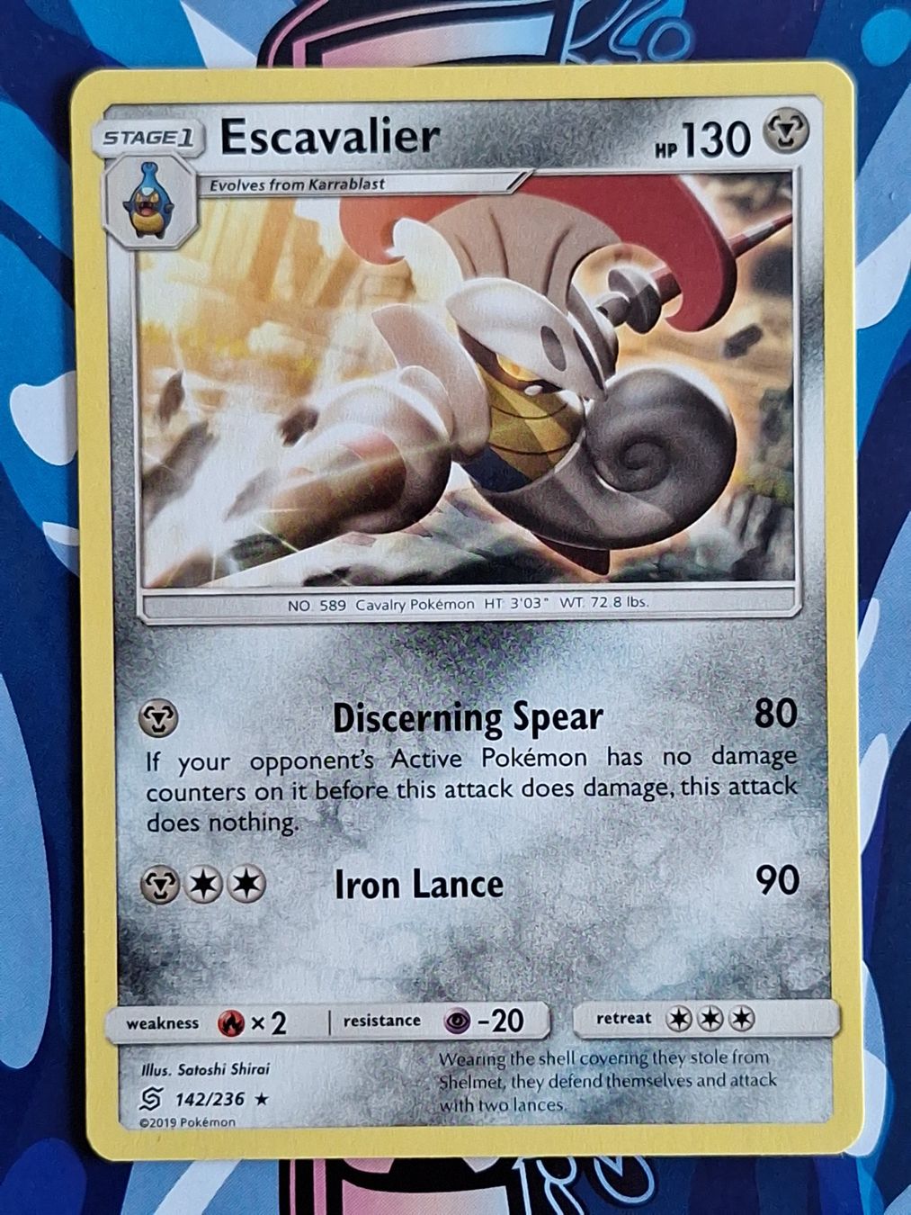 Pokémon Sammelbilder & Trading cards: Escavalier - Unified Minds #Ord3 – Gebraucht aus Altstätten SG von GGsGameshop