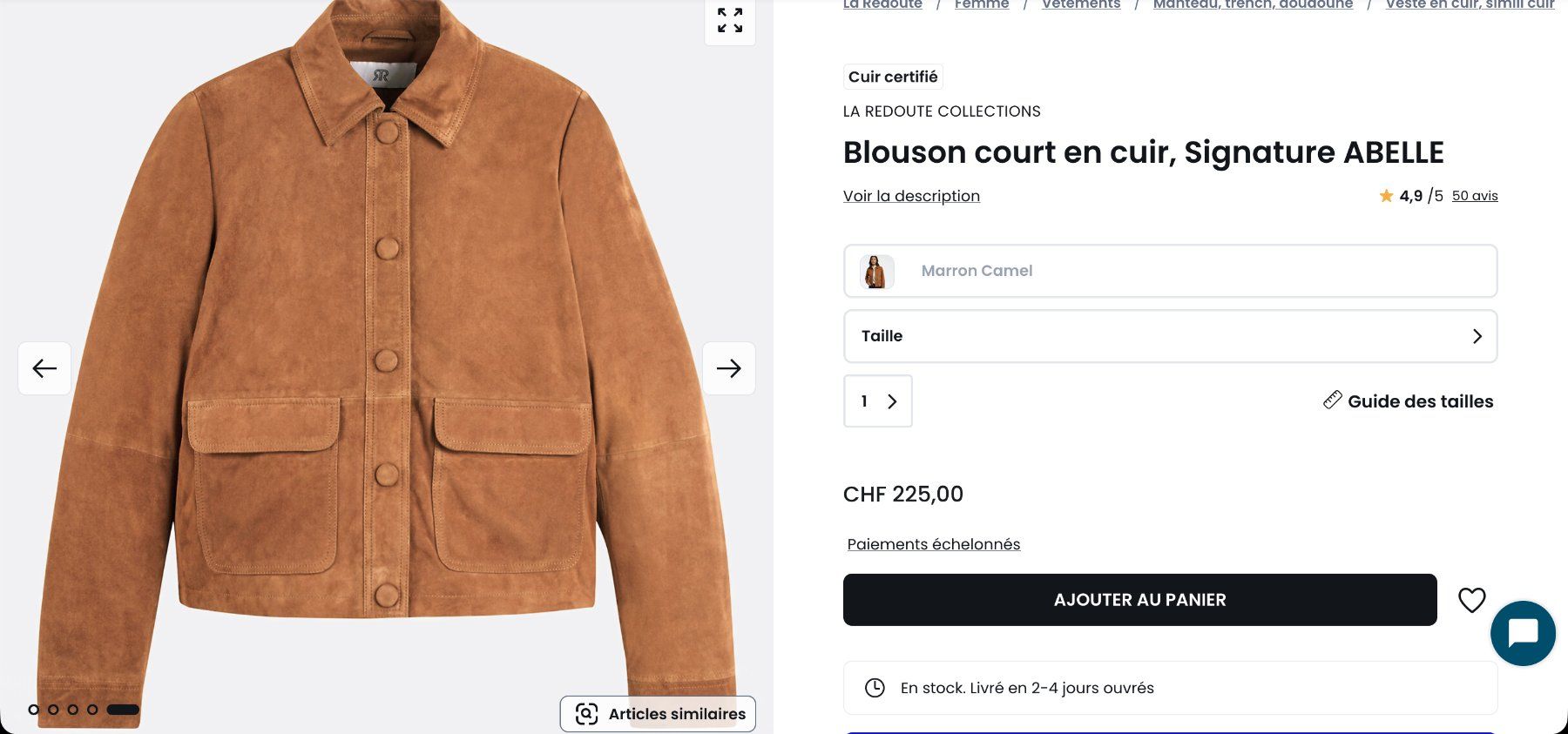 La Redoute Giacche: Veste en cuir / daim La Redoute – Nuovo (secondo la descrizione) da Neuchâtel venduto da Stella-11 1