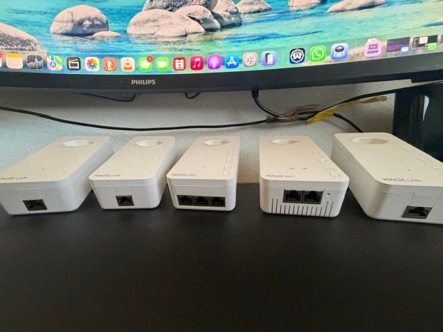 Devolo WiFi: Devolo Magic 2 Powerline Set | 5 Adapter | LAN + LAN Triple – Nuovo (secondo la descrizione) da Büsserach venduto da Hot_Shots 1