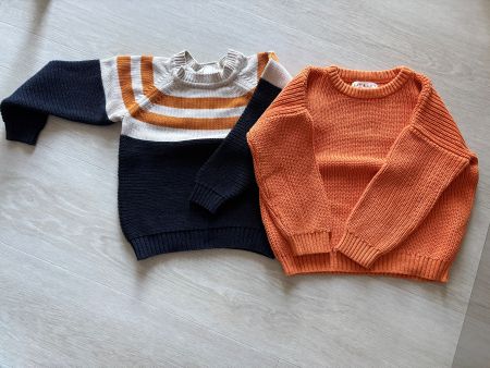 2 Strickpullover aus Bio Baumwolle Grösse 104